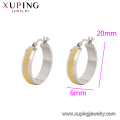 E-639 Xuping Mode einfache Designs Goldschmuck Bali Clip Ohrringe für Mädchen